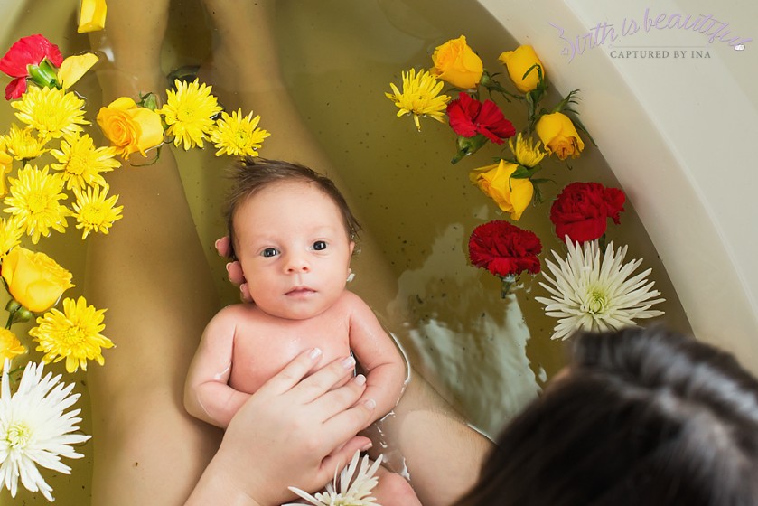 Newborn Herbal Floral Bath Session